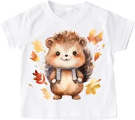 Koszulki dla dziewczynek - koszulka z jeżem dla dziecka jeż13 - miniaturka - grafika 1