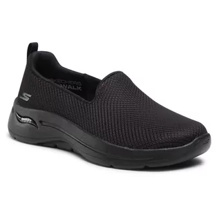 Półbuty damskie - Skechers Półbuty Go Walk Arch Fit 124401/BBK Black - grafika 1