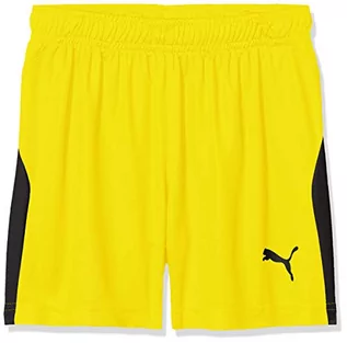 Spodnie i spodenki dla chłopców - Puma Liga szorty dziecięce uniseks żółty Cyber Yellow Black 164 703433-07 - grafika 1