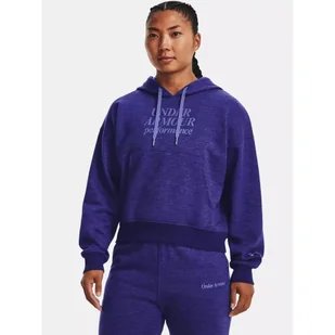 Bluza fitness damska UNDER ARMOUR Essential Fleece Script z kapturem - Bluzy damskie - miniaturka - grafika 1