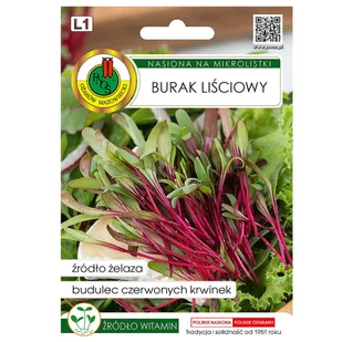 Burak Liściowy Nasiona Na Mikrolistki Bogate Źródło Żelaza 10G - Nasiona i cebule Burak Liściowy Nasiona Na Mikrolistki Bogate Źródło Żelaza 10G - Nasiona i cebule - miniaturka - grafika 1
