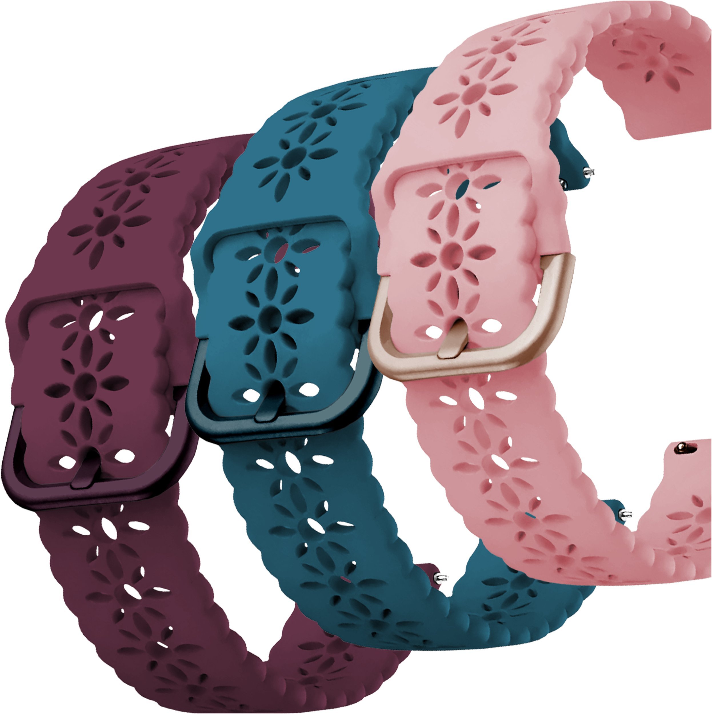 ChronSmarta Zestaw: 3x pasek ChronSmarta do zegarka Samsung Galaxy Watch 4 5 6 7 Classic Pro