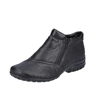 Botki damskie - Rieker Damskie botki L46A3, czarny, czarny, czarny, czarny, czarny, czarny, 00 00, 42 EU - miniaturka - grafika 1