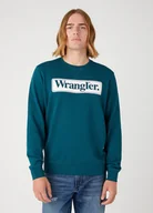 Bluzy męskie - Męska bluza nierozpinana Wrangler SEASONAL CREW L - miniaturka - grafika 1