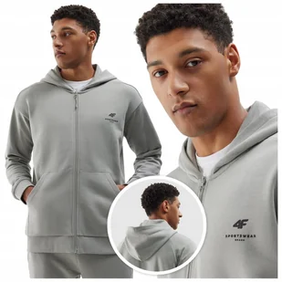 Bluza Z Kapturem Męska 4F Rozpinana Sportowa Dresowa 4Fwss24Tswsm1011 Xl - Bluzy męskie Bluza Z Kapturem Męska 4F Rozpinana Sportowa Dresowa 4Fwss24Tswsm1011 Xl - Bluzy męskie - miniaturka - grafika 1
