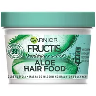 Maski do włosów - Garnier Fructis Aloe Hair Food nawilżająca maska do włosów normalnych i suchych 390ml - miniaturka - grafika 1