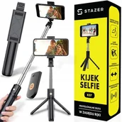 Selfie stick - Selfie Stick Statyw Do Telefonu Tripod Z Pilotem Kijek Statyw Bluetooth Bt - miniaturka - grafika 1