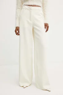 Silvian Heach spodnie JOSSIE damskie kolor beżowy proste high waist GPA24293PA - Spodnie damskie - miniaturka - grafika 1