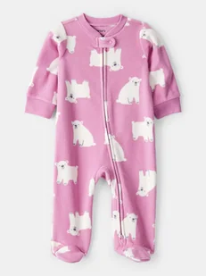 carter's Śpioszki polarowe w kolorze różowym - Śpiochy dla niemowląt - miniaturka - grafika 1