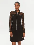 Sukienki - Morgan Sukienka codzienna 232-RPIK Czarny Slim Fit - miniaturka - grafika 1