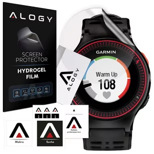 2x Folia ochronna Hydrożelowa hydrogel Alogy do smartwatcha do Garmin Forerunner 225 - Akcesoria do smartwatchy - miniaturka - grafika 1