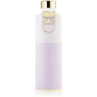 Butelki dla niemowląt - Equa Mismatch szklana butelka na wodę + osłona ze sztucznej skóry kolor Lila 750 ml - miniaturka - grafika 1