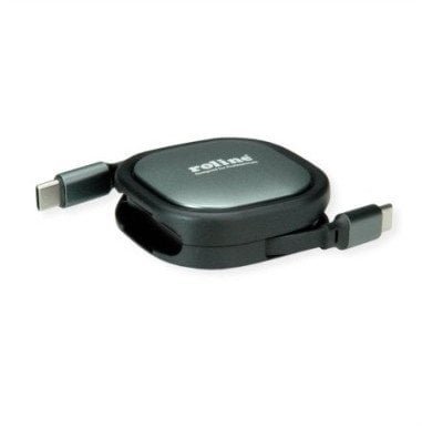 ROLINE Kabel USB 2.0 typu C, 60W, C-C, M/M, czarny, 1,2 m