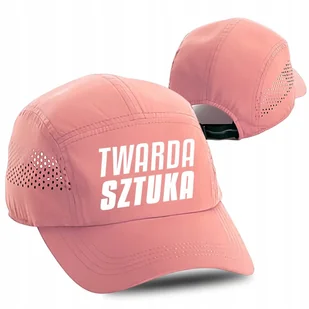Czapka do Biegania Przewiew TWARDA SZTUKA Róż Wz - Czapki i chusty sportowe męskie - miniaturka - grafika 1