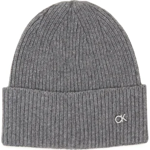 Calvin Klein Czapka RE-LOCK | z dodatkiem wełny i kaszmiru - Czapki damskie - miniaturka - grafika 1