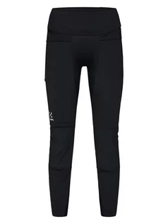 Spodnie sportowe damskie - Haglöfs Legginsy funkcyjne "Luna" w kolorze czarnym - grafika 1