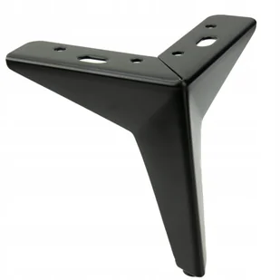 Nóżka meblowa Gwiazda czarna metal 13 cm noga do łóżka, sofy, komody loft - Meble modułowe i akcesoria - miniaturka - grafika 1