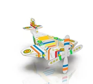 Samoloty i helikoptery - Tekturowy Samolot 3D Do Kolorowania - miniaturka - grafika 1