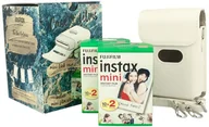 Aparaty natychmiastowe - Zestaw akcesoriów Instax Link - Biały Pokrowiec + wkład 2x20 zdjęć - miniaturka - grafika 1