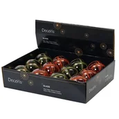 Bombki - Bombka szklana w kratkę mix 2 kolorów - miniaturka - grafika 1