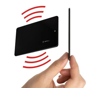 Mili MiCard karta z lokalizatorem iOS Czarna - Lokalizatory GPS - miniaturka - grafika 1