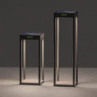 Lampy ogrodowe - KLEWE Lampa solarna LED RADIA MINI, antracyt, 35 cm, aluminium, IP65 - miniaturka - grafika 1