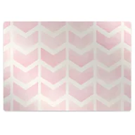 Podnóżki, podpórki, podkładki - Mata na podłogę pod krzesło Różowe wektory 120x90 cm - miniaturka - grafika 1