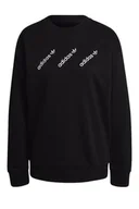 Bluzy damskie - Bluza damska Adidas Crew czarna bawełniana-M - miniaturka - grafika 1