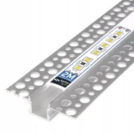 Akcesoria do oświetlenia - Profil Led aluminiowy 13mm do Gk karton gips płytek kafli glazur 2m klosz - miniaturka - grafika 1