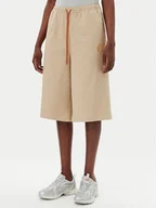 Spodenki damskie - Puma Szorty sportowe Harry Potter 630098 Beżowy Relaxed Fit - miniaturka - grafika 1