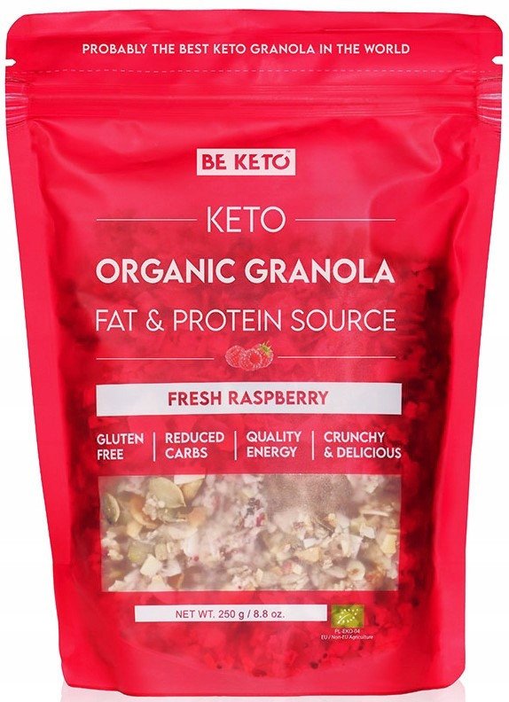 BeKeto Keto Granola malina 250g