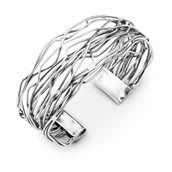 Bransoletki - Bransoletka Srebrna Pajęcza Sieć - miniaturka - grafika 1