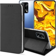 Etui i futerały do telefonów - Hello Case ETUI Z KLAPKĄ DO OPPO A74 4G CZARNE ZAMYKANE MAGNETYCZNE KABURA FUTERAŁ - miniaturka - grafika 1