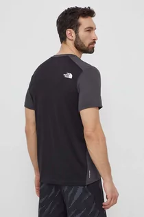 Koszulki męskie - The North Face t-shirt sportowy kolor szary wzorzysty NF0A825OMN81 - grafika 1
