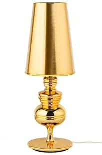 King Home Lampa biurkowa śr.18cm Queen złota/miedziana 1018T1.GOLD - Lampy stojące - miniaturka - grafika 1