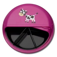 Lunch boxy - Carl Oscar Carl Oscar BIG SnackDISC 5 komorowy obrotowy pojemnik na przekąski Purple Cow 7350071501474 - miniaturka - grafika 1