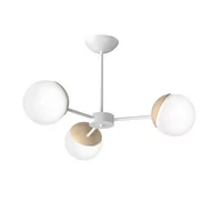 Lampy sufitowe - Milagro Sfera Wood lampa wisząca 3-punktowa MLP5432 - miniaturka - grafika 1
