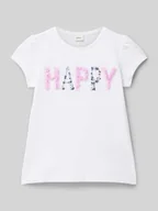 Koszulki dla dziewczynek - T-shirt o kroju regular fit z czystej bawełny - miniaturka - grafika 1