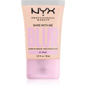 Podkłady do twarzy - NYX PROFESSIONAL MAKEUP Bare With Me Blur Tint Foundation 01 Pale - Podkład  01 Pale - miniaturka - grafika 1