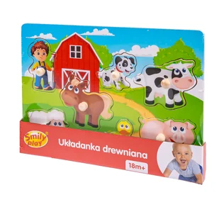Smily Play Układanka drewniana - farma - Układanki dla dzieci - miniaturka - grafika 2