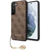 Etui i futerały do telefonów - Guess Etui Hard Case 4G Charms Collection do Samsung Galaxy S23 Brązowy - miniaturka - grafika 1