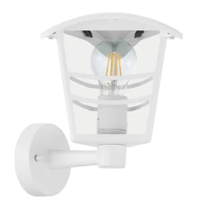 Inspire Kinkiet zewnętrzny góra Palama IP44 biały E27 60W - Lampy ogrodowe - miniaturka - grafika 1