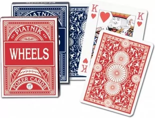 Piatnik Karty 1391 Wheels Poker red - Gry karciane - miniaturka - grafika 1