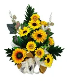 Sztuczne kwiaty - WIĄZANKA NA POGRZEB KWIATY NA GRÓB OSTATNIE POŻEGNANIE - miniaturka - grafika 1