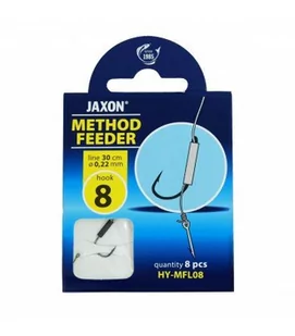 Jaxon Hak M.feeder+przypon 0.22mm r.8 op/8szt - Inne akcesoria dla wędkarzy - miniaturka - grafika 1