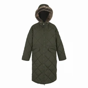 Płaszcz damski Regatta Freyla Rozmiar: 4XL / Kolor: ciemnozielony - Kurtki i kamizelki sportowe damskie - miniaturka - grafika 1