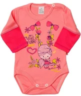 Body dla niemowląt - BODY NIEMOWLĘCE DŁUGI RĘKAW RĘKAWEK ROZM. 56 Pampicio - miniaturka - grafika 1