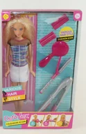 Lalki dla dziewczynek - LALKA DEFA LUCY + AKCESORIA ZESTAW FRYZJERSKI 29CM - miniaturka - grafika 1
