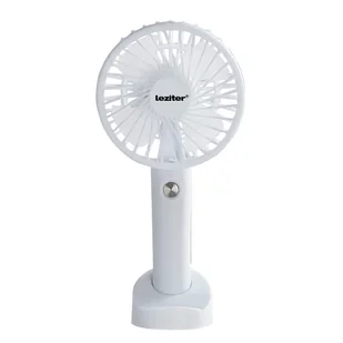 Wentylator Leziter Galar przenośny wentylator USB z uchwytem 4 W 1200 mAh biały - Wentylatory - miniaturka - grafika 1