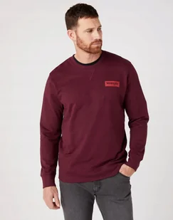WRANGLER CREW SWEATSHIRT WINETASTING W6X4HAR40 S - Bluzy męskie - miniaturka - grafika 1